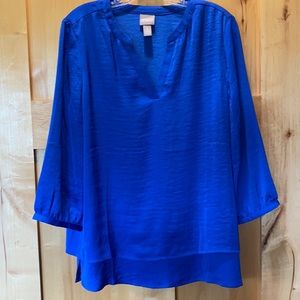 Chico’s Cobalt Blue Top Sz 1 (8/10)